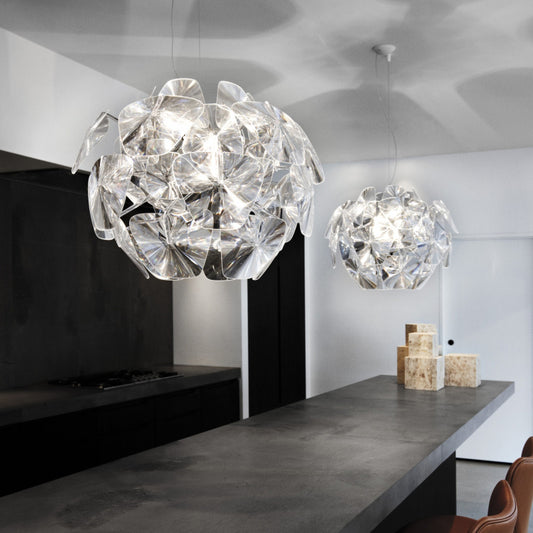 LED Apple-Shape Acrylic Chandelier – 3-Head Branch Pendant – Duvencioglu