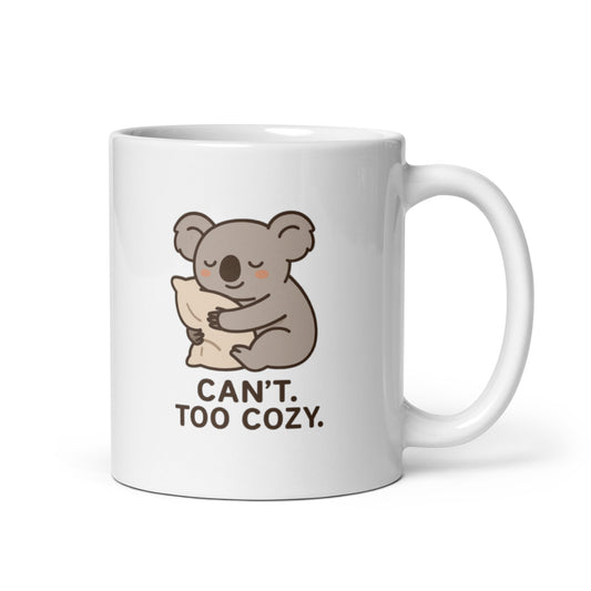 Too Cozy Koala Mug – Cute Animal Quote for Lazy Days – Duvencioglu