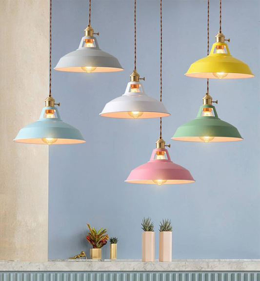 Retro “Macaron” 270 mm LED Chandelier – Single-Head Pendant – Duvencioglu