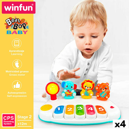 Winfun Toy Piano (4-Pack) - Musical Instrument with Lights and Sound – Duvencioglu