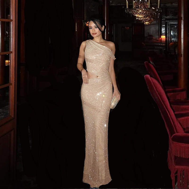 Slay the Day Asymmetrical Slit Dress - Gadgets